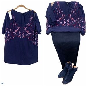 Lucky Brand Cold Shoulder Top